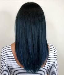 Duz Gece Mavisi Sac Tesettur Giyim Hair Color For Women Dark Blue Hair Hair Color Blue