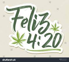 Feliz 420 Happy 420 Spanish Text: стоковая векторная графика (без  лицензионных платежей), 1069286792 | Shutterstock