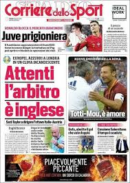 Disponibile anche in versione online, il giornale corriere dello sport permette ai suoi lettori di essere sempre aggiornati. Corriere Dello Sport Launches Amazing Rant On English Referee Anthony Taylor Who Runs Italy V Austria Ali2day