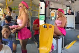 Alemia Rojas: mujer enloqueció a pasajeros del transporte público con sexy  look para ver Barbie y se hace viral – Sagrosso