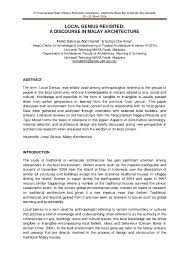 The malaysian prison department (malay: Pdf Local Genius Revisited A Discourse In Malay Architecture Sabrizaa Rashid Academia Edu