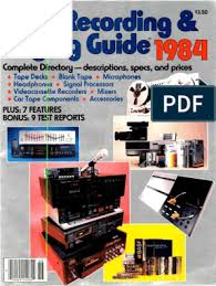Check spelling or type a new query. Hifi Stereo Review 1984 Tape Recording Guide Compact Cassette Technology Engineering