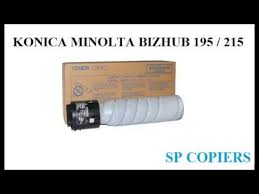 Shake the toner bottle well about five times in the vertical direction. Konica Minolta Bizhub 195 215 Sp Copiers 9952059125 9952073505 Youtube