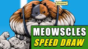 A good way to decrease his screentime was this book on how to draw the characters featured in the game. Drawing Meowscles From Fortnite Chapter 2 Season 2 Speed Draw Youtube