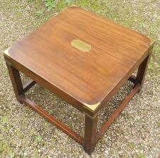 Glass top 8 pane window rustic wood coffee table shadow box military display cabinet storage coffee table farmhouse. Military Style Square Top Mahogany Coffee Table