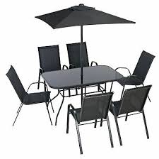 Did you scroll all this way to get facts about metal garden chairs? Argos Home Sicily 6 Seater Metal Patio Set Black In 2021 Black Patio Furniture Patio Furniture Sets Argos Home