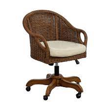 It's great for everyday dining but can pull double duty as a desk. 53 Off Pottery Barn Pottery Barn Wingate Wicker Desk Chair Chairs