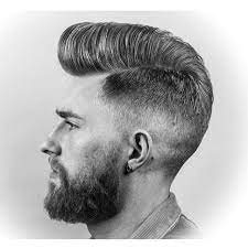 Pomp No 1 Fade With Razor Side Part Blow Dried Styled With Officiallayrite Super Hold Pomade Availab Blowdry Styles Hair And Beard Styles Hair Photography