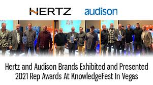 Hertz and Audison Brands Exhibited and Presented 2021 Rep Awards At  KnowledgeFest In Vegas