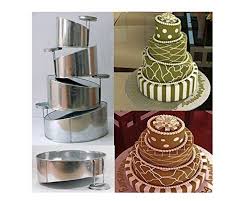 Topsy Turvy 4 Tier Round Cake Pans Tins New Design By Eur Https Www Amazon Co Uk Dp B00eplms8c Ref Cm Sw R Pi Wedding Cake Pans Cake Pans Round Cake Pans