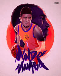 Devin Booker Kobe Bryant Nba Art In 2020 Nba Art Devin Booker Devin Booker Wallpaper