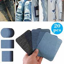 Product title12pcs diy iron on denim mending patches clothing rep. Eeekit 20 12x Iron On Denim Patches Fabric Patches Repair Patches Kit For Clothing Jeans Diy Decoration Diy Decorative Sticker Cotton Reparing Work Pants Repair Great For Diy Sew On Patch For Jeans Walmart Com