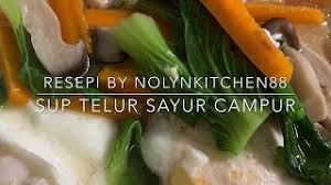 Chocolate sponge cake lembut ekonomis. Resepi Sup Telur Sayur Campur Youtube