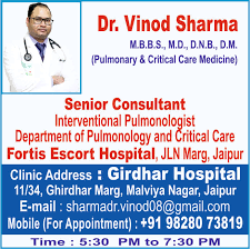 Dr Jai Mathur Pulmonologists Allergy Asthama Chest TB Physician