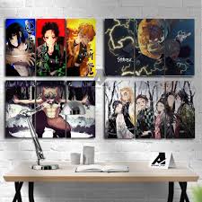 Poster dinding dengan ukuran 20x20 = rp.40.000. Hiasan Dinding Anime Kimetsu No Yaiba Dekorasi Dinding Dekorasi Kamar Poster Dinding Walldecor Shopee Indonesia