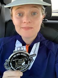 completing a half marathon with a cold