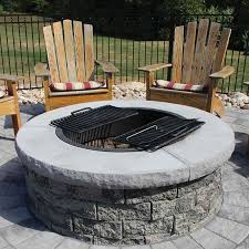 Swenson granite works' diy granite fire pit is made from woodbury gray granite and is also available in autumn pink, caledonia, deer isle, bethel white, concord gray and cambrian black by special order. Serafina Fire Pit Nicolock