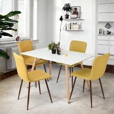 Carson Carrington Viken Fabric Dining Chair Set Of 4 Yellow Fabric Dining Chairs Cheap Dining Chairs Cheap Dining Room Chairs