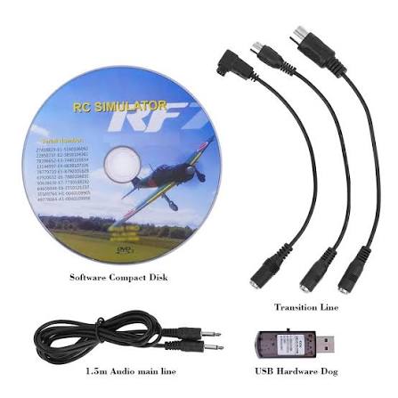 Generic All In One RC Flight Simulator Wireless Cable for RC Transmitter