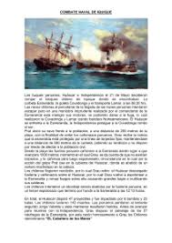 El combate naval de iquique fue uno de los primeros y más importantes enfrentamientos ocurridos durante la campaña naval de la guerra del pacífico. Combate Naval De Iquique