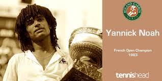 15x21 cm tirage seul 29,90 € : Roland Garros Royalty Yannick Noah 1983 French Open Champion