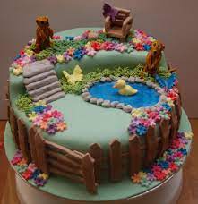 This wedding cakes design 2015 is something that's beautiful, creative and simple. Garden Design Cake Citronella Grass