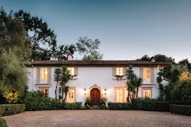 Toned down and neutral colors reminiscent of sand, wood and clay work well on this style of home. Spanish Colonial Style Santa Barbara Architectural Digest
