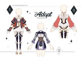 A new set of female outfit adoptables, i hope you guys like it :3. Adopt Auction Fantasy 11 Open By Quinnyilada Anime Outfits Fantasy Clothing Art Clothes