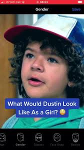 Sorry I haven’t posted in a while 🙈 #st #dustinhenderson #girl #female  #funny #woah #dustybun #strangerthings #like #follow #comment #share  #copylink