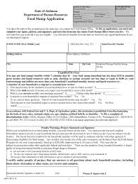 It is important that you have all the documentation and information needed so the application process is not delayed. Alabama Food Stamp Application Pdf Fill Online Printable Fillable Blank Pdffiller