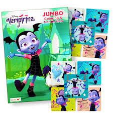 Vee and demi digital colouring page. Disney Vampirina Coloring Book With Vampirina Stickers Buy Online In Angola At Angola Desertcart Com Productid 83396952