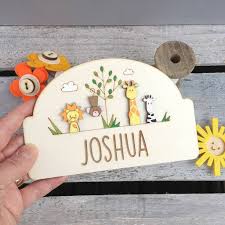 Show them who's boss with a hanging metal sign. Personalised Jungle Door Plaque By Just Toppers Notonthehighstreet Com