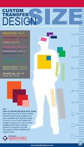 sizing chart infographic for determining the size of the