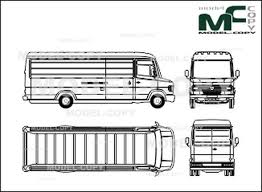 Mercedes Benz 609 D 709 D 711 D Box High Roof Very Long Disegno Model Copy Mercedes Benz Mercedes Boxe