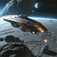 Космический корабль, сонмы зв…» — картинка создана в Шедевруме