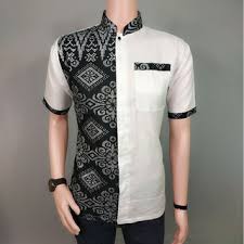 Jual beli online aman dan nyaman hanya di tokopedia. Kombinasi Kain Polos Model Baju Batik Pria Kombinasi Polos Lengan Panjang Seputar Model