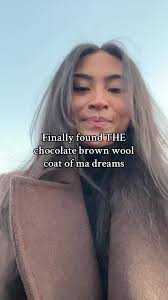 Reiss Chocolate Brown Wool Coat