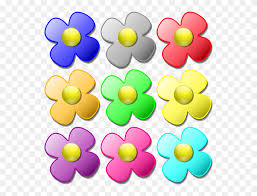 Birds, butterflies, dinosaur, dog, fish, flower. Free Vector Game Marbles Flowers Clip Art Different Color Flower Clipart Png Download 5195766 Pinclipart