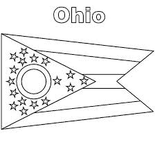 Find your country flag coloring page and print them for free. Ohio State Flag Coloring Page Color Luna Ohio State Flag Flag Coloring Pages Ohio Flag