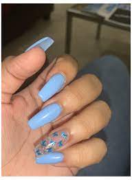 Butterfly Acrylic Nails Light Blue Butterfly Nails Lightbluebutterflynails Acrylic Nails Coffin Short Purple Acrylic Nails Long Acrylic Nails Coffin