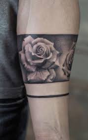 Awesome Rose Band Tattoo C Tattoo Artist Jefree Rose Tattoos For Men Rose Tattoo Sleeve Forearm Band Tattoos