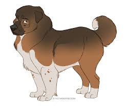 Caucasian Shepherd Dog By Https Www Deviantart Com Faithandfreedom On Deviantart Animal Drawings Dog Animation Dog Drawing