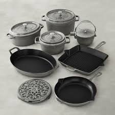 Staub Enameled Cast Iron 12 Piece Cookware Set Cookware Set Cast Iron Cast Iron Cookware