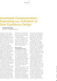 The international communication concentration (icc) provides a theoretical and practical education in international and intercultural communication and media. Intentional Communication Expanding Our Definition Of User Experience Design Interactions Vol 17 No 3