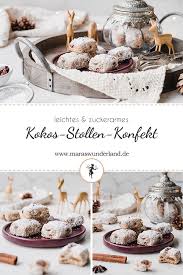 Kokos Stollen Konfekt Zur Weihnachtszeit Maras Wunderland Rezept Weihnachtsrezepte Konfekt Zuckerfrei Backen