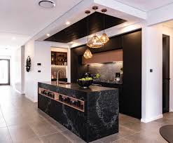Visit today for kitchen design ideas and layout plans to help achieve your dream kitchen. 8 Kitchen Benchtop Colours Designers Pair With Black Cabinets Caesarstone Australia