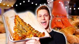 Add garlic, salt, onion powder, chili powder, pepper, and italian seasoning and beat to combine. Christmas Tree Spinach Dip Breadsticks Recipe Youtube