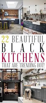 22 beautiful black kitchens that are