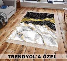 dogal tas gorunumlu modern yikanabilir ince kaymaz taban dijital baskili hali halilar modern moda