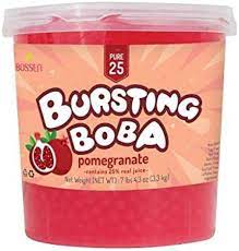 Amazon.com : Bossen Bursting Boba Pure25 (Pomegranate, 7.26 Pound (Pack of  1)) : Grocery & Gourmet Food